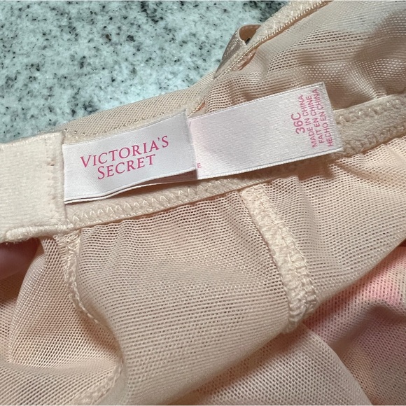 NEW Victoria’s Secret Sexy Little Things Pink Garter Slip Dress Babydoll 36C - Picture 6 of 8